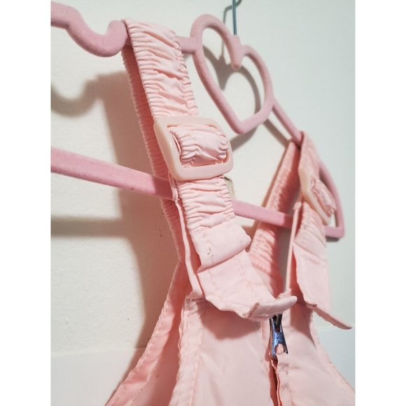 Jessica Simpson Snow Pant Play Bib -  Coral Pink 2T Adjustable - Picture 15 of 16